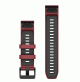 QuickFit® 22 Watch Bands, Marsala/Graphite Silicone - 010-13392-06 - Garmin
